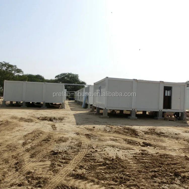 Central Africa Low Cost Prefabricated House Design 40ft Flat Pack Container