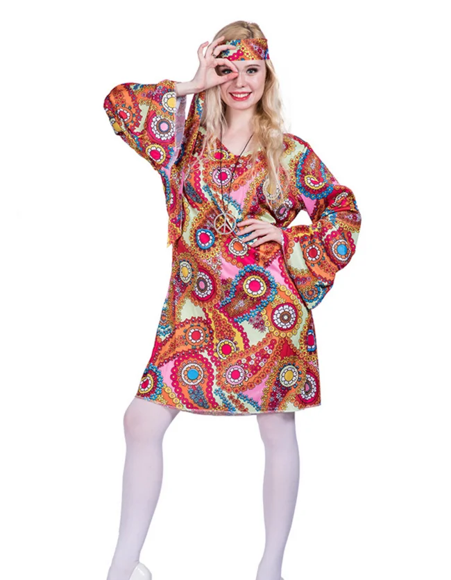 traje hippie feminino