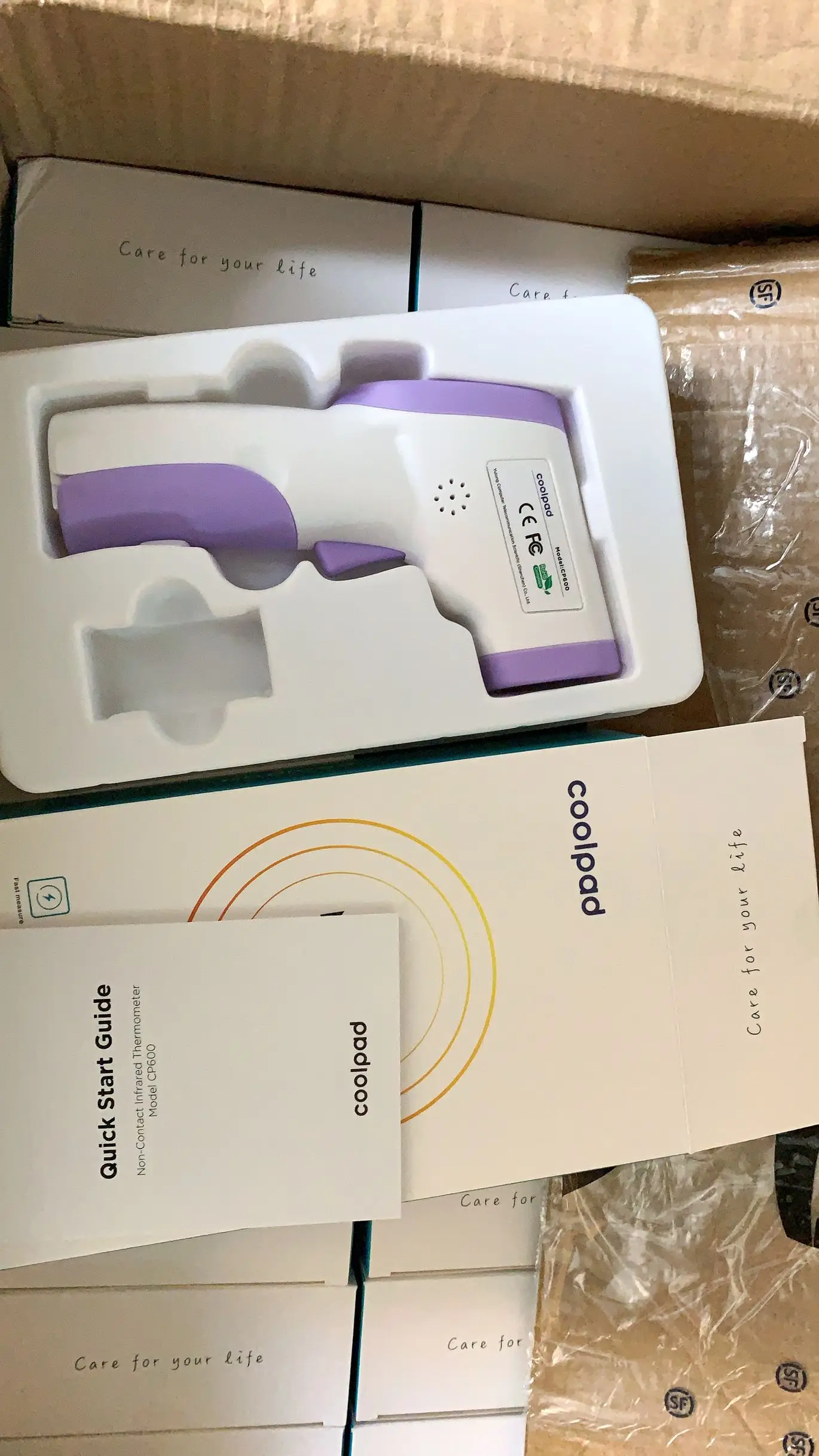 Digital Infrared Thermometer IR Body Temperature Meter for Baby Forehead Surface Non-contact Gun LCD Display Blue/Green/Purple - KingCare | KingCare.net