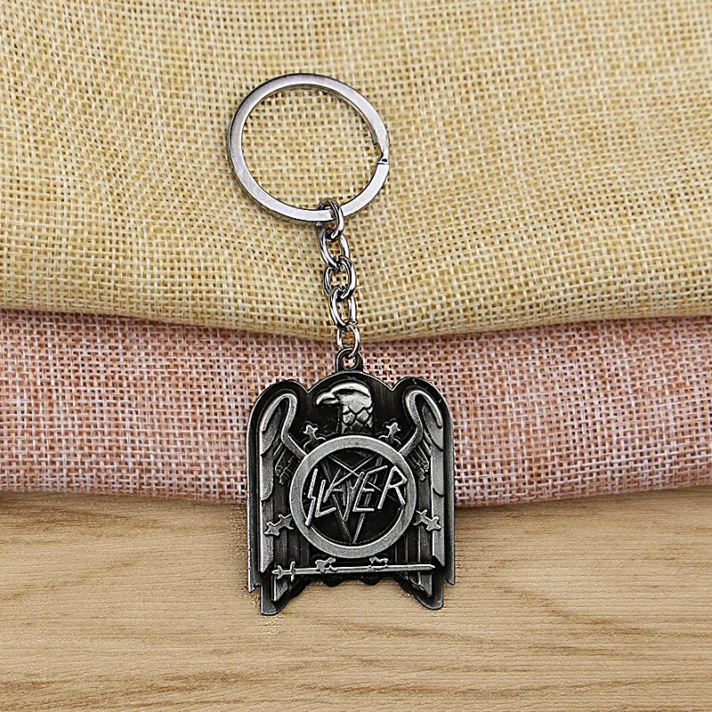 New Arrival Rock Band Metal Slayer Sew On Patch Slayer Logo Killer Rock Band Keychain Buy Rock
