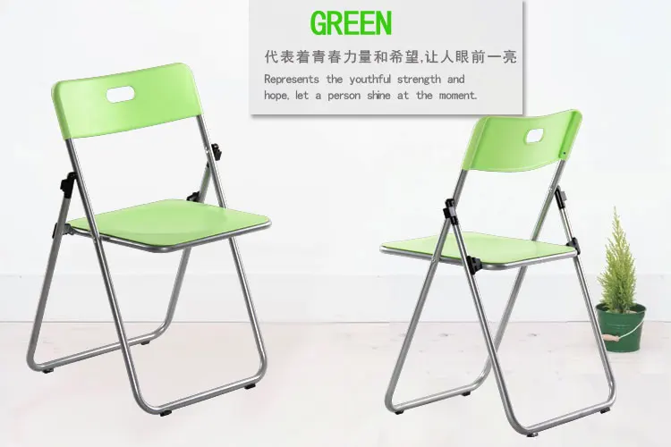 Commercial Used Folding Chairs Wholesale Handy Church Chair Lightweight Visitor Chair Easy-Moving Long Service Life