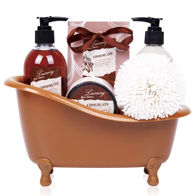 Best Home Spa Luxurious 6pcs chocolate fragrance Body & Earth Bath Gift Set