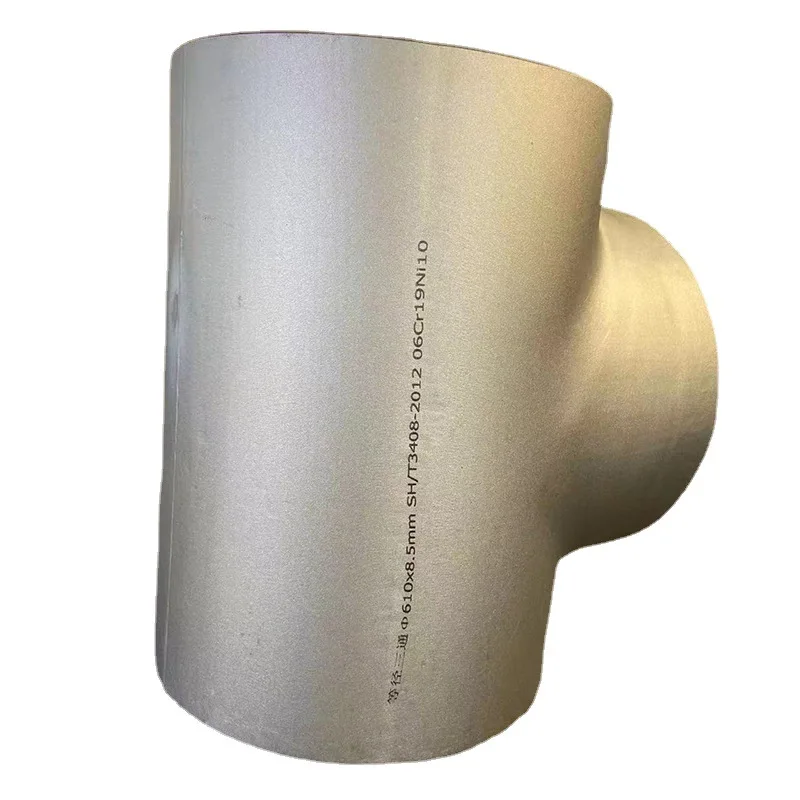 METAL Supplier Buttwelding Pipe Fittings ASTM A234 WPB stainless steel 304/316   seamless target Tee details