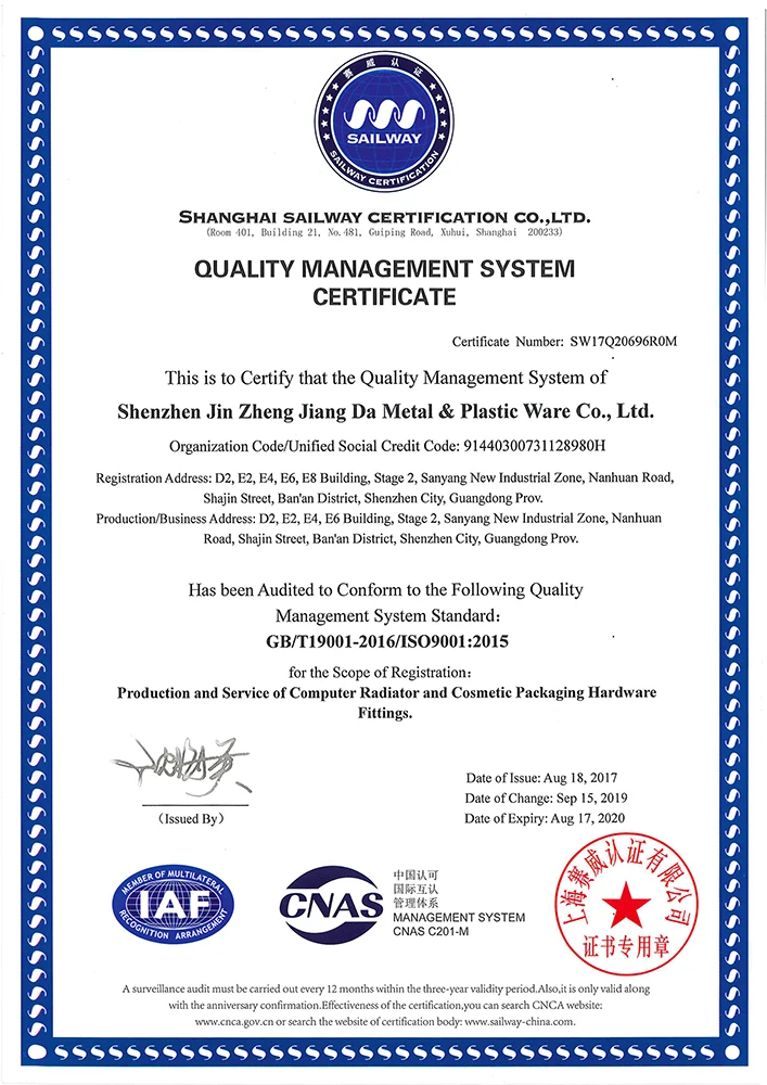 odm geometric patterned aluminium silver inner empty