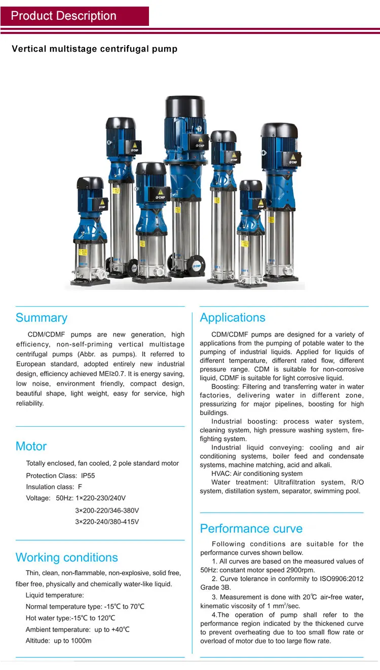 Booster in-line circulation submersible sewage pump water supply pump