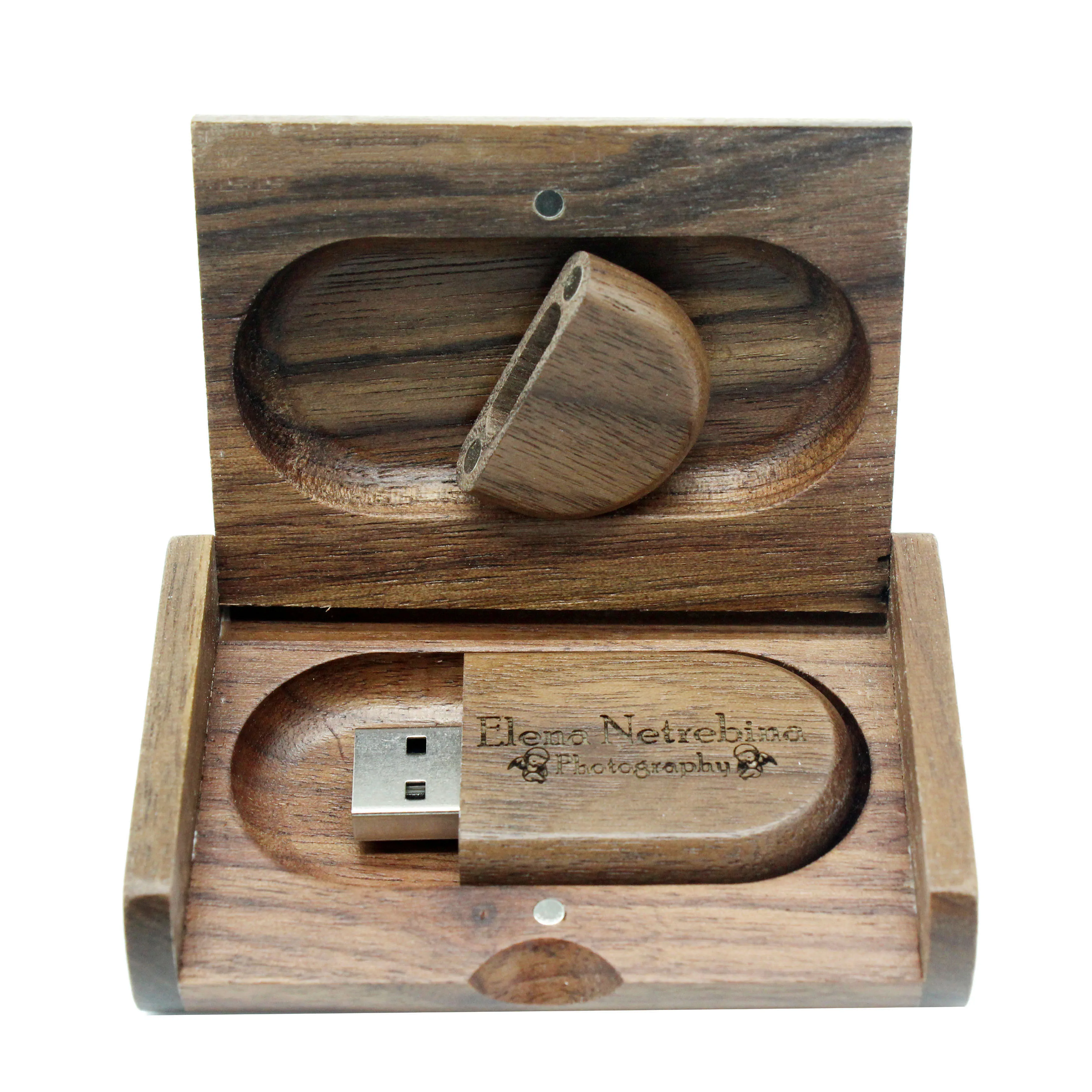 Wedding Gift Customized Wooden USB Flash Drives With Box Pen Drive 4gb 8gb 16gb USB for Wedding - ANKUX.COM