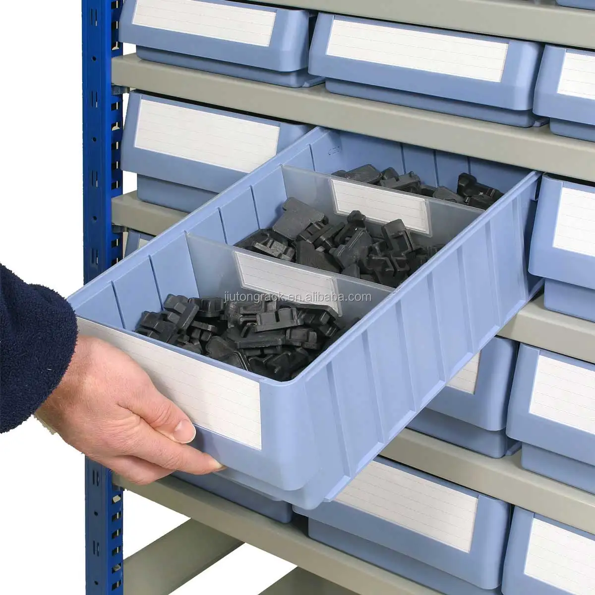 Ящик для склада с выдвижными лотками Plastic Drawer 90x110x160 2 лотка