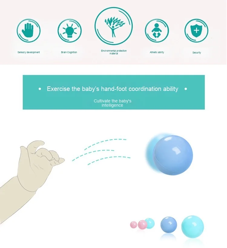 Wholesale Kids Sports Toy Multi-Color Elastic Ocean Balls Thickened Macaron Ball Toys Game Ball Pool for Play