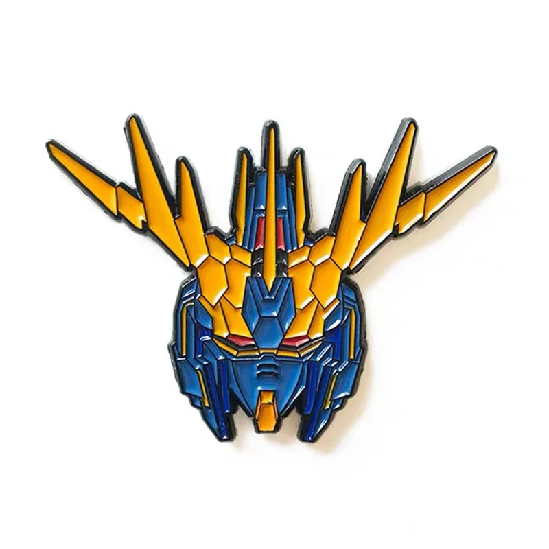 Wholesale Custom Badge Robot Cartoon Hard Enamel Lapel Pin Gundam Badge