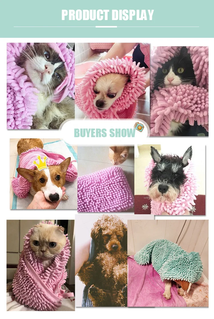 Fast Absorb Cleaning Absorbent Pet Towel Pet Bath Towel Pet Ultra