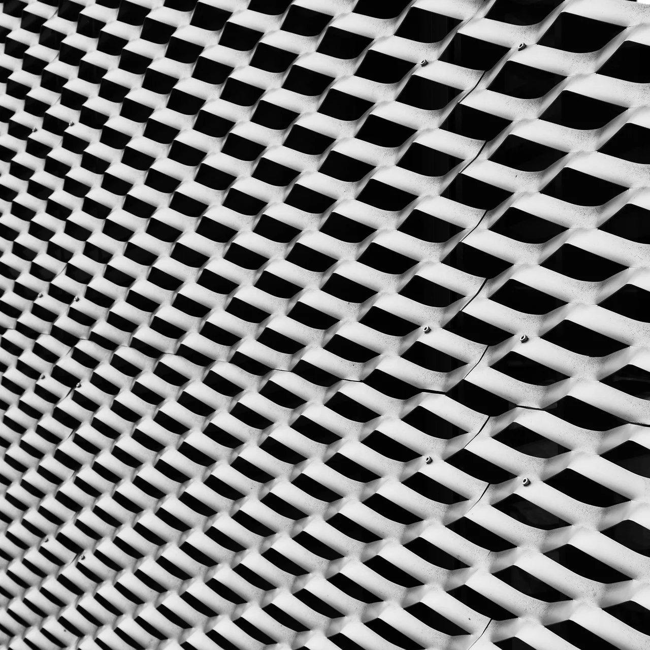 Aluminium Stretched Metal Sheet Or Aluminium Expanded Metal Mesh Facade