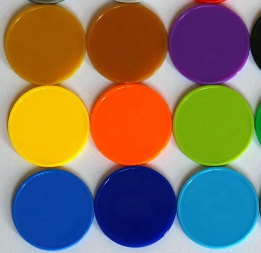 Colorful Custom Plastic Game Token - Buy Custom Board Game Tokens ...