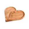 appetizer custom baby suction kids bamboo plate set Heart Shape Best Houseware Gift Item Bamboo Tray Plate