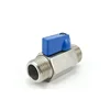 Wholesale cheap price 3 inch pn63 stainless steel ball valve 1000 wog psi NPT threaded male mini cock ball valve