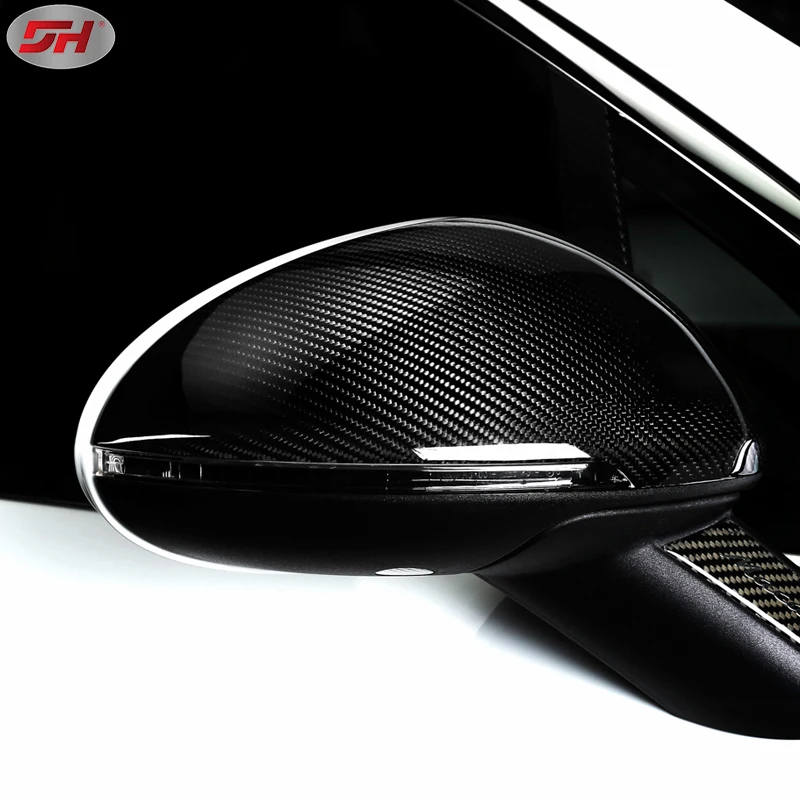 dry carbon fiber mirror cover mirror case side mirror cover replacement style for Porsche Macan 2014-up 95B model