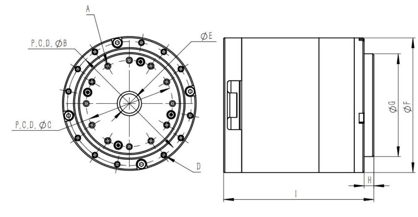 Module Integrated Bldc Motor, 142mm, 48V - detail 4