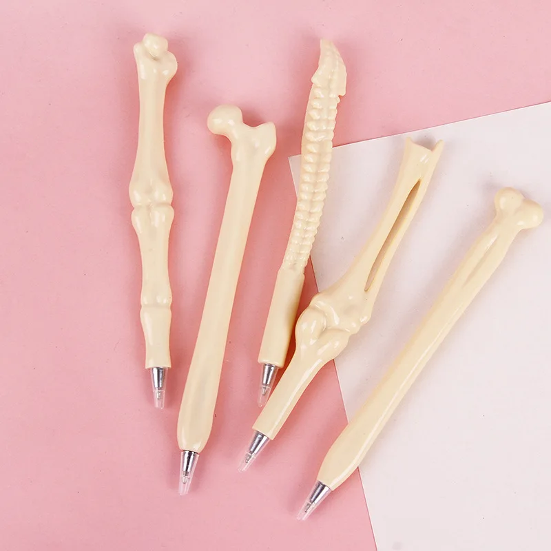 Promotional Creative Novelty Design Plastic Medical Bone Shape Ball Pen