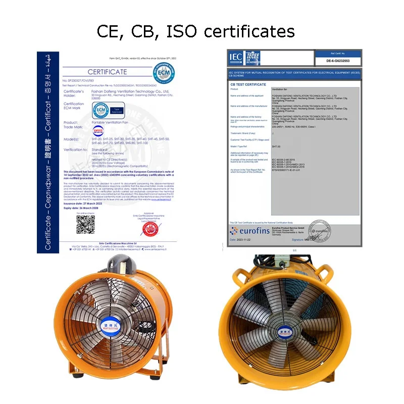 Portable Axial Exhaust Fan, DFV, SHT-30, 12", 300mm - detail 10