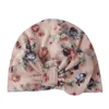 Fashion Keep Warm Baby Newborn Flower Flora Pattern Elastic Turban Hat unisex girls boys Indian Turban Hat