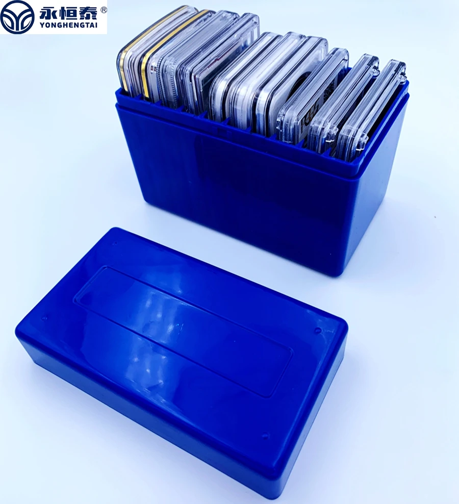 Blue 10 Coins Pro Certified Coin Slab Storage Box For Npgs Pccb Pcgs Ngc Acg Buy Coin Slab
