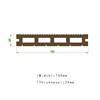 25mm Thickness Hollow Decking Easy To Clean Up WPC Composite Decking Floor
