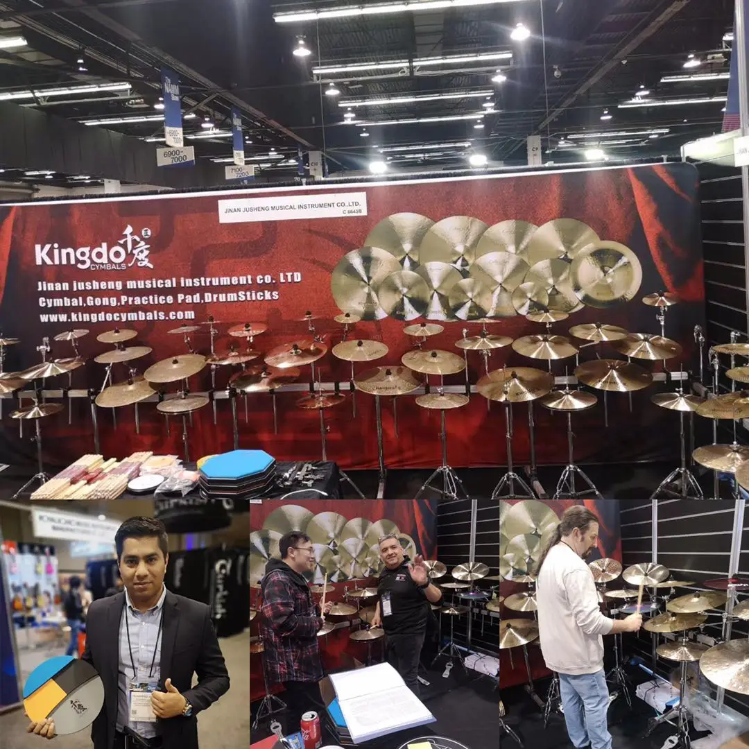 High Grade Kingdo Colourful 12" Drum Pad Good Quality Silica Gel