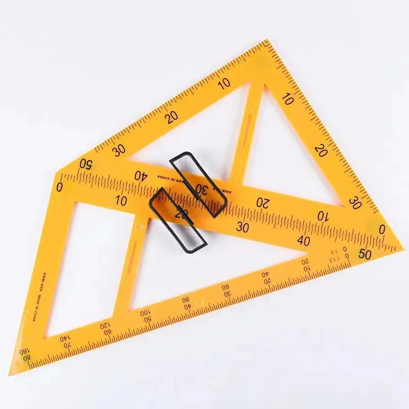 Graphix Plastic Triangle Ruler Teacher Ruler Set Plastic Triangle Protractor Combination Ruler Set ...