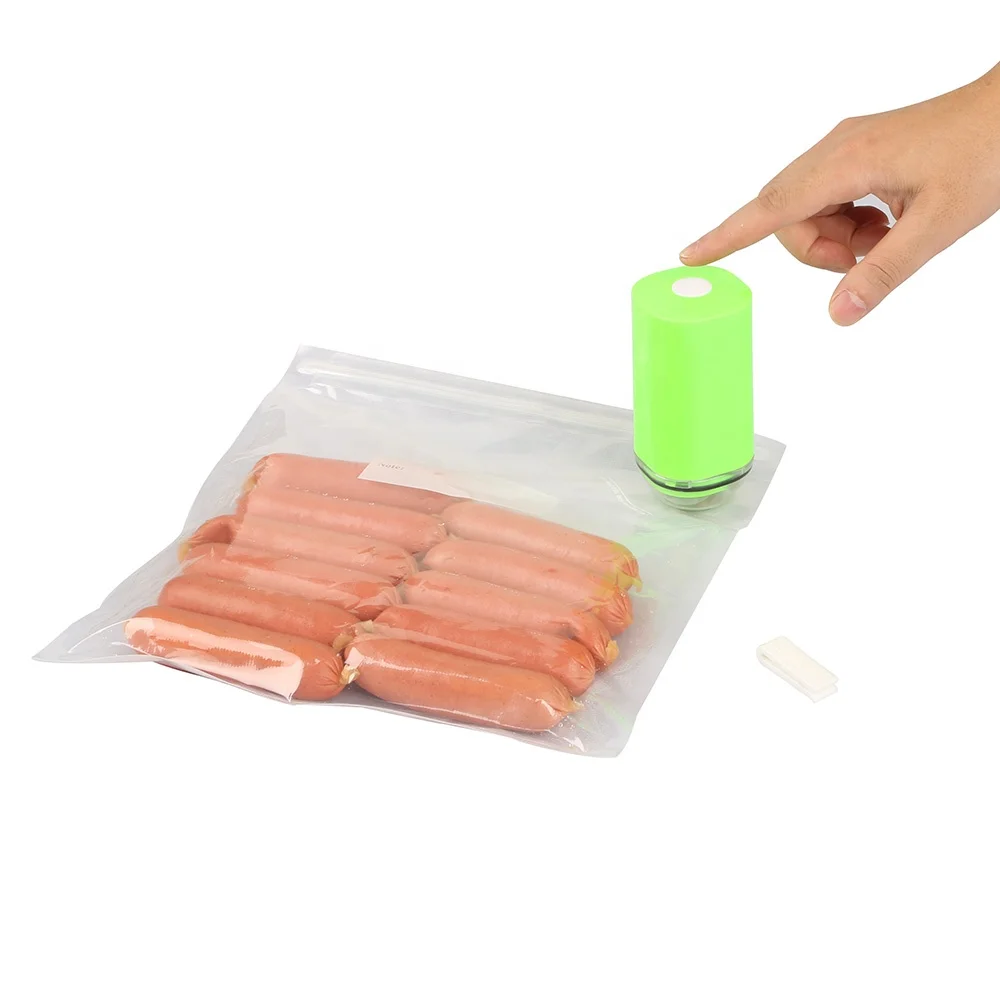 Vacuum Pump Plastic Bags For Prolonging Food Freshness Air Valve Zipper