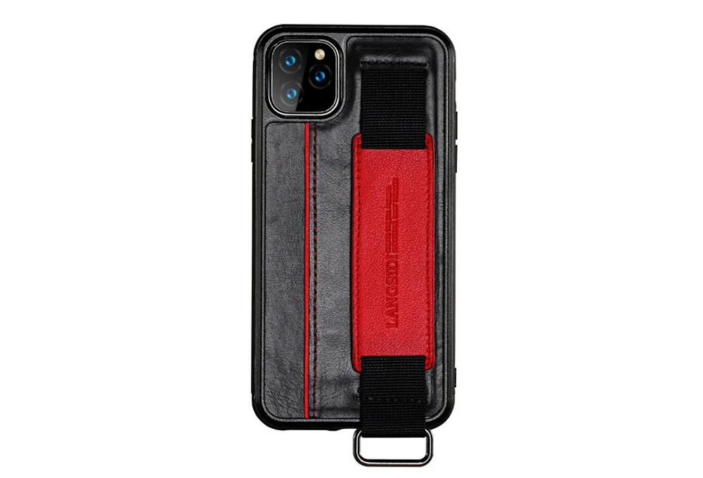 3 in 1 contrast color cases with belt card slot mobile phone