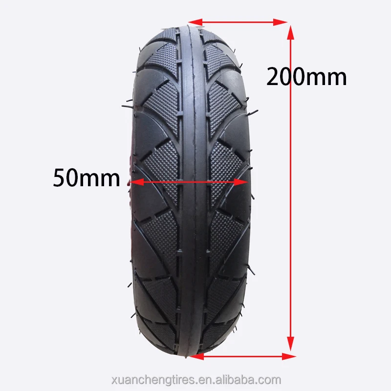 8 Inch 200x50 Inner Outer Tire Electric Scooter Tyre Spare Parts 200*50