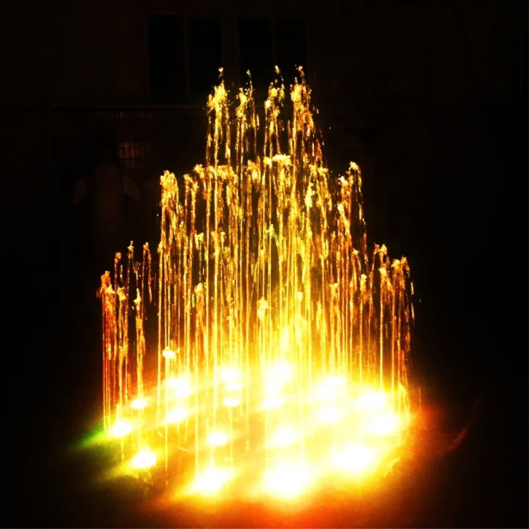 Outdoor Garden Music Dancing Water Fountain With Led Lights Dancing Water Fountain With Led Lights