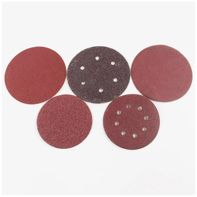 Durable Polishing Tool Round Aluminum Oxide Red sandpaper sand paper 6 inch grit sanding disc