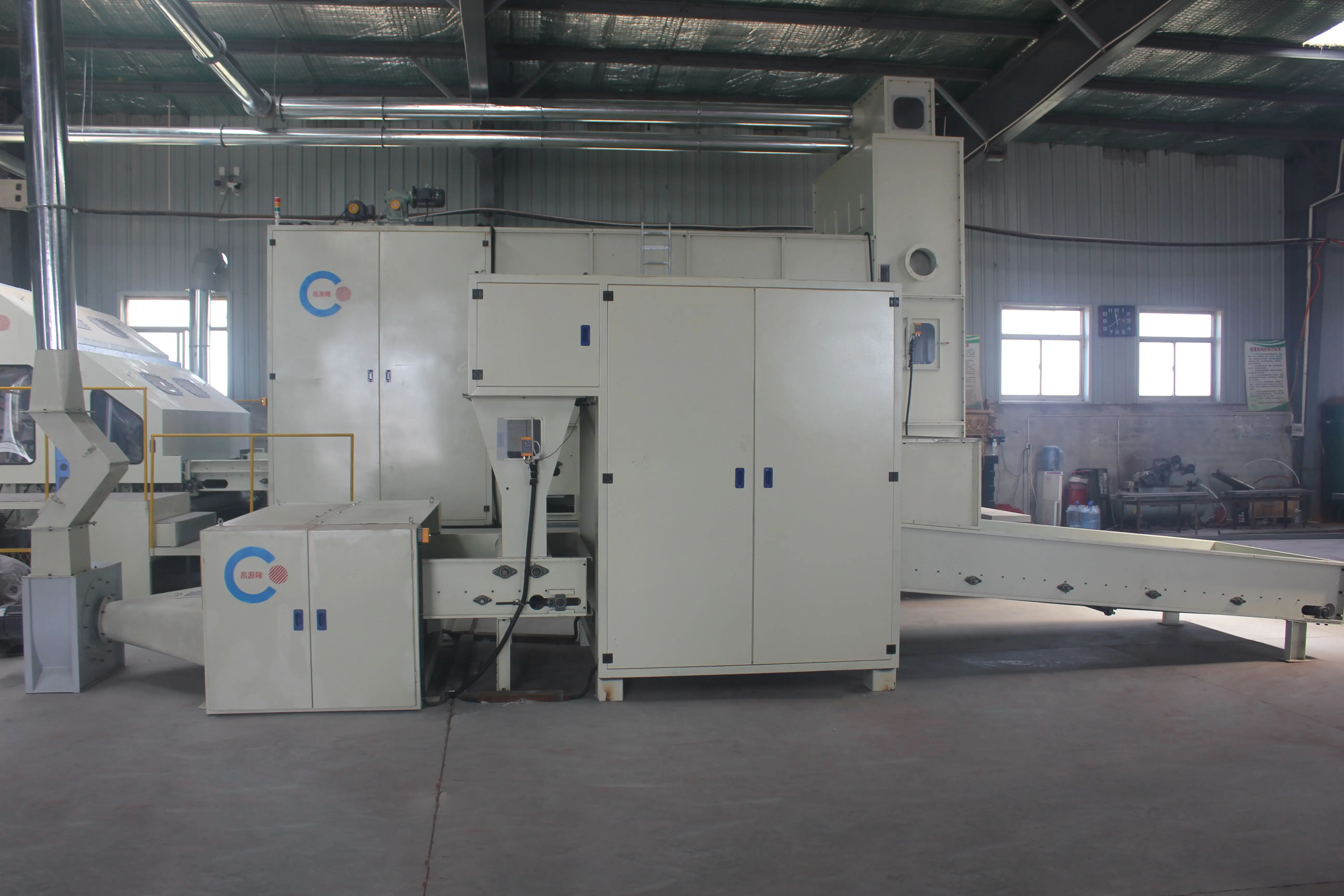 nonwoven high capacity fiber bale opener machine