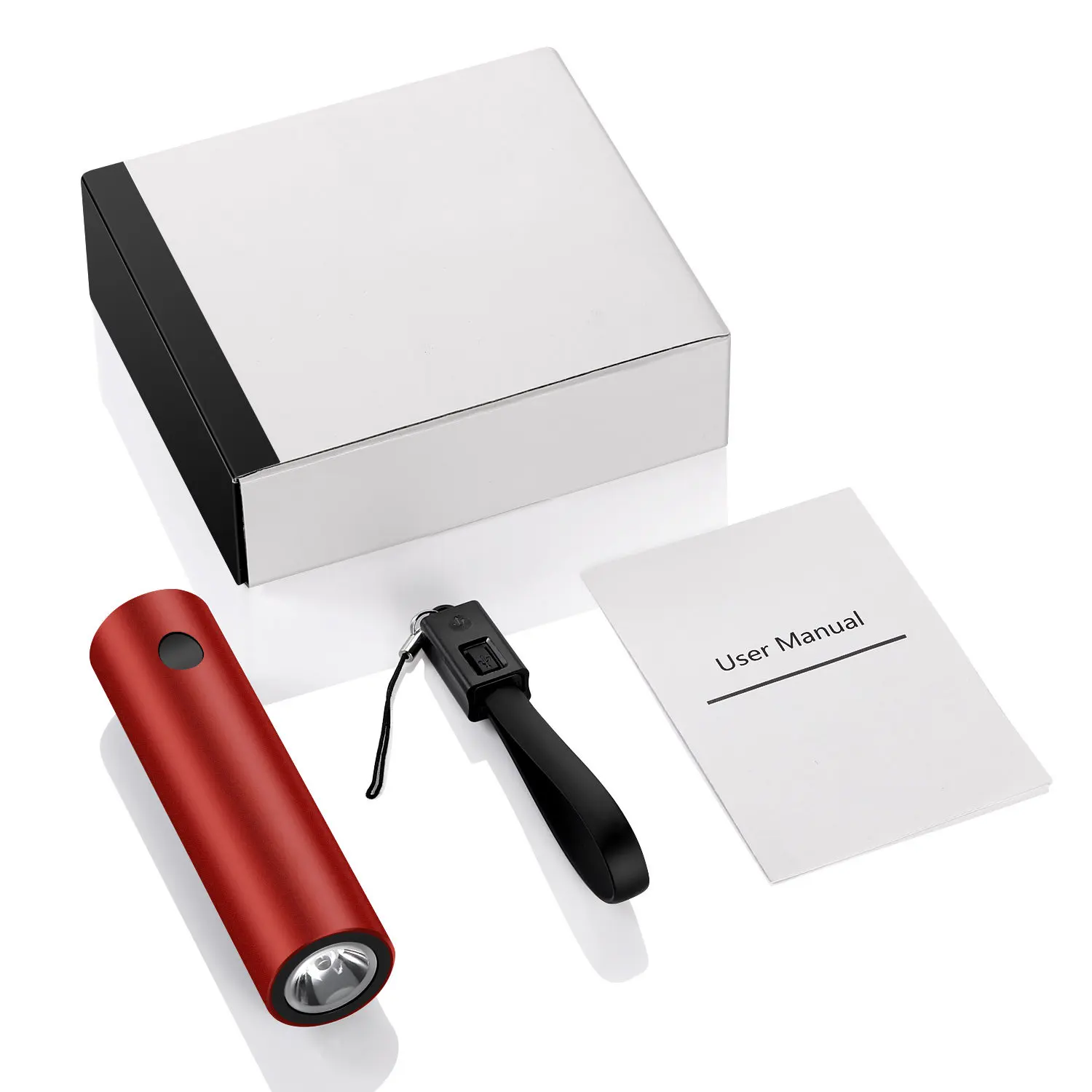 Mini Portable Super Bright Waterproof USB Rechargeable 5000mAh Power Bank Aluminium 10W LED Tactical Torch Flashlight - ANKUX.COM
