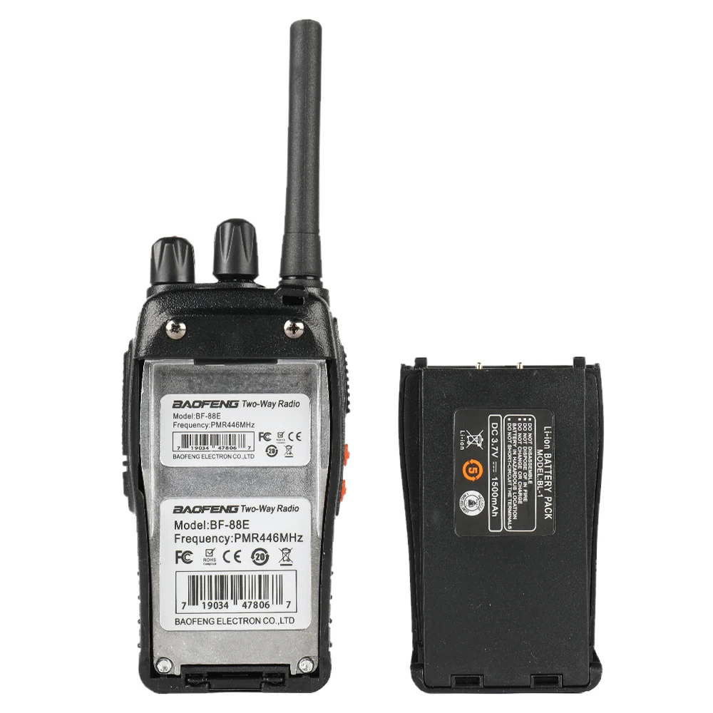 6 pcs+1 c/âble de Programmation BAOFENG PMR446 Radio sans Talkie-walkie PMR 446 avec Casque