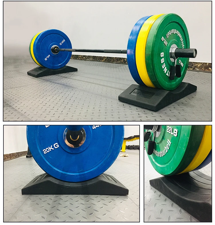 bunnyhi gl023橡胶健身房杠铃举重硬拉平台举重平台