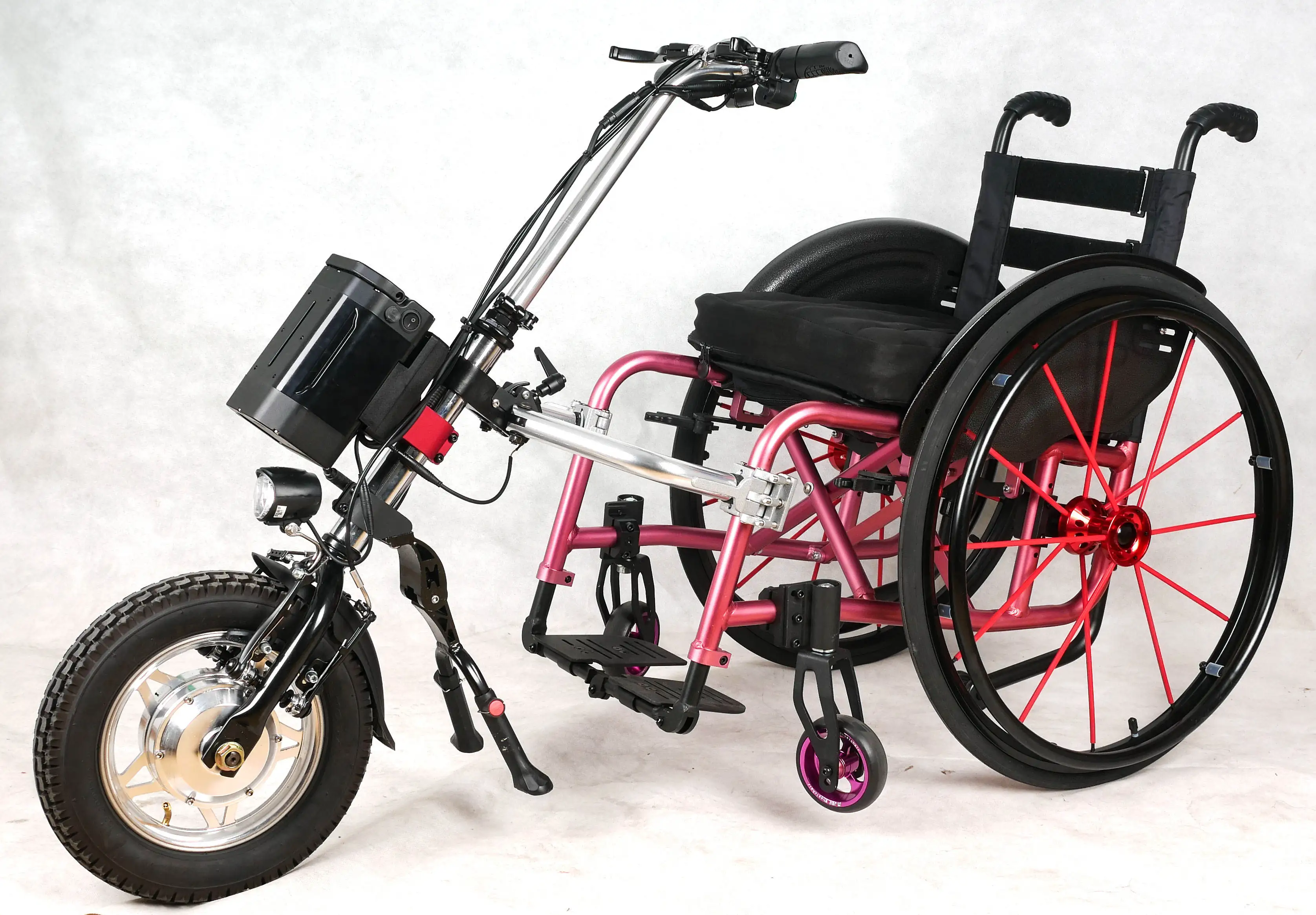 Electric Handcycle 36V 350W Attachable for Wheelchair Handbike Motor manufacture