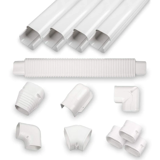 14 Ft Air Conditioner Decorative Pvc Line Set Cover Kit Mini Split And