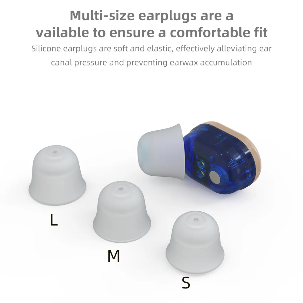 Newest Rechargeable Hearing Aids For Seniors And Adults With On/off Switch,48 Hours