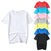 RETON Custom Logo Printing 100% Cotton Unisex Tees Plain Crew Neck T-Shirt