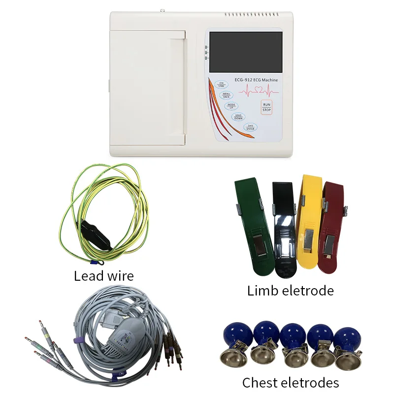 product portable wireless  cheap electrocardiograph ecg workstation eletrocardiograma electrocardiogram machine-67