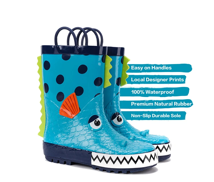 Latest Design Waterproof 3d Rubber Boots Toddlers Buy Rubber Boots