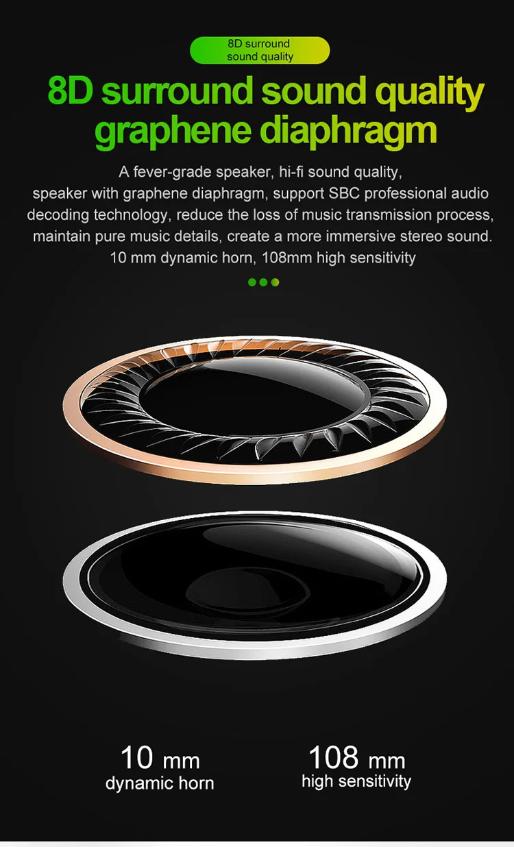 The new TWS bluetooth earphone shows a large capacity XG20 mini waterproof wireless sports headset - ANKUX.COM