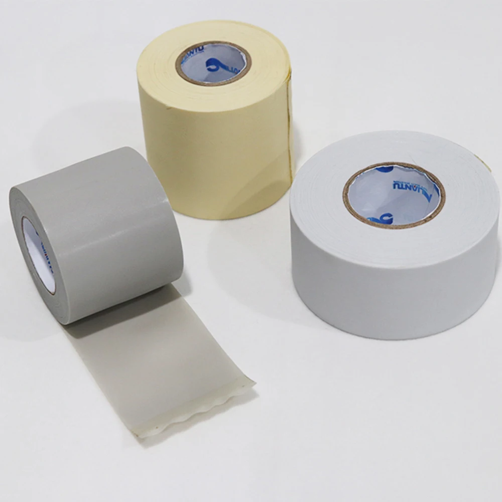 Non Adhesive White Soft Pvc Tape Use For Air Condition Installation