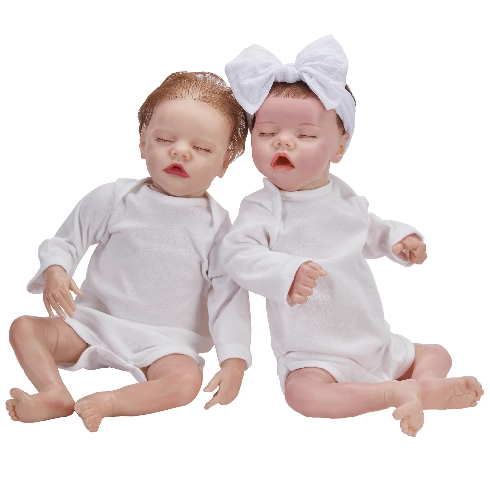 Dolacoo Poupee Endormis En Silicone Bebe Jumeaux Realistes Reborn Pour Enfants 18 Pouces Buy Silicone Sommeil Reborn Bebe Poupee Bebe Reborn Poupee Jumeaux Poupee Product On Alibaba Com