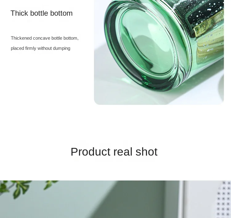 product luxurious 95ml glass candlestick holder unique candle jars for home decoration for christmas-14