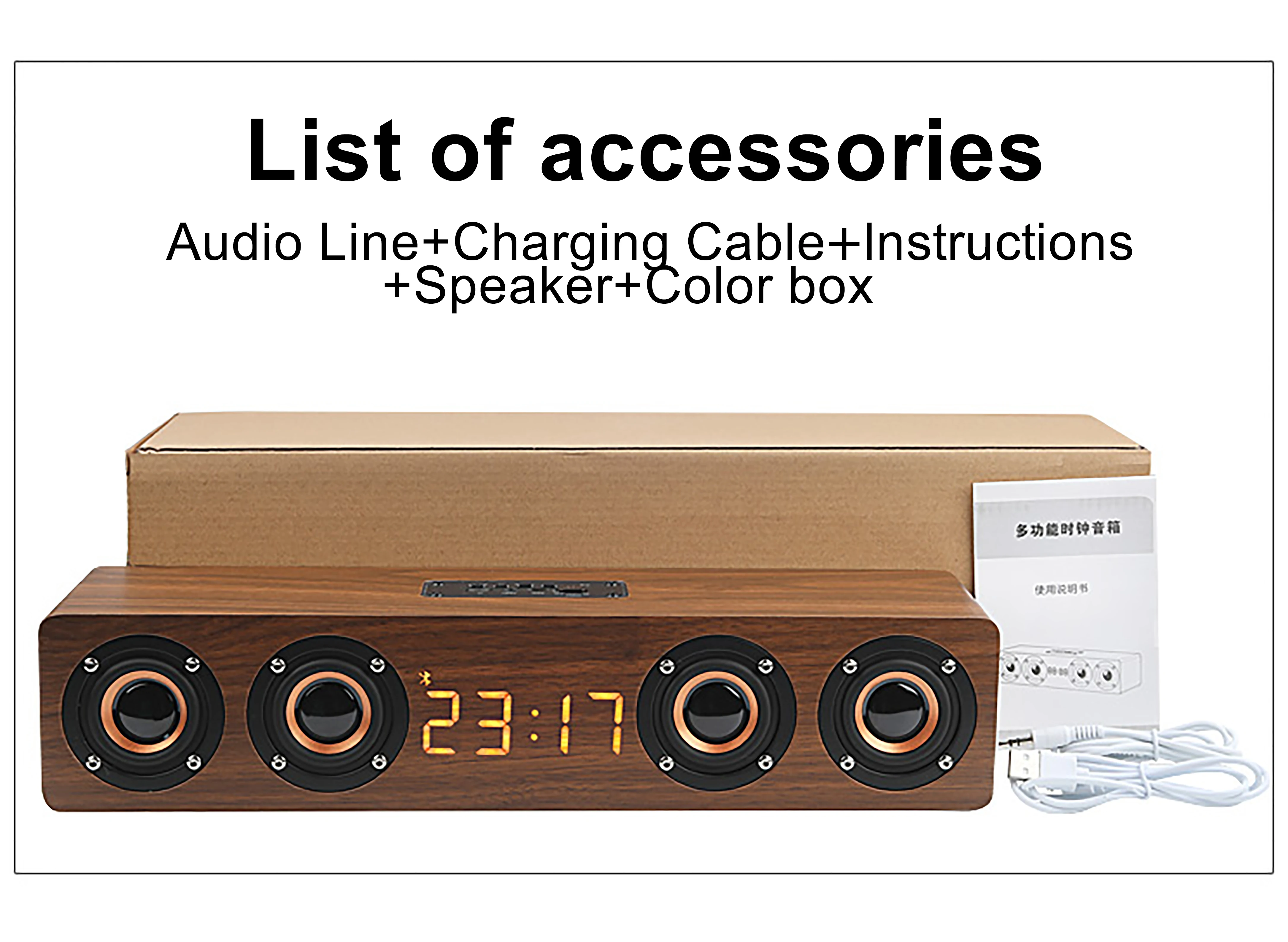 Wood Bluetooth Speaker Retro HIFI 3D Dual Loudspeakers Bluetooth Wireless Speaker With Hands-free Sound Box TF AUX IN - ANKUX.COM