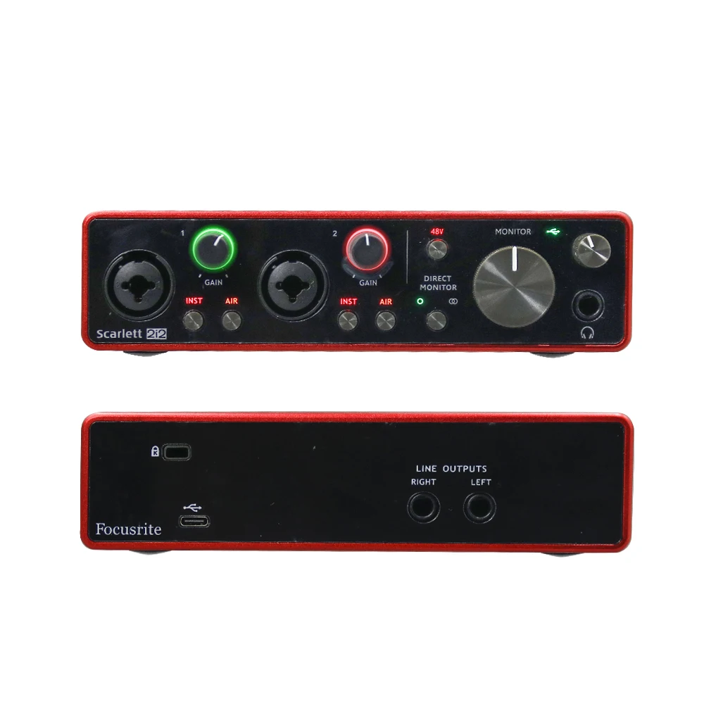 New Upgraded Focusrite Scarlett 2i2 (3rd Gen) Professional Recording