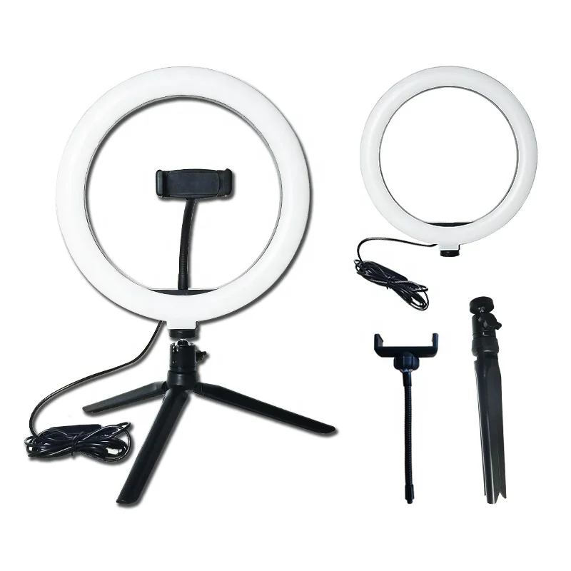 10 Inch Led Ring Light With 2m Tripod Stand Cell Phone Holder For Live Stream Makeup Youtube Video Dimmable Beauty Ringlight Buy Ring Fill Light 10 Inch Photo Studio Accessories Makeup