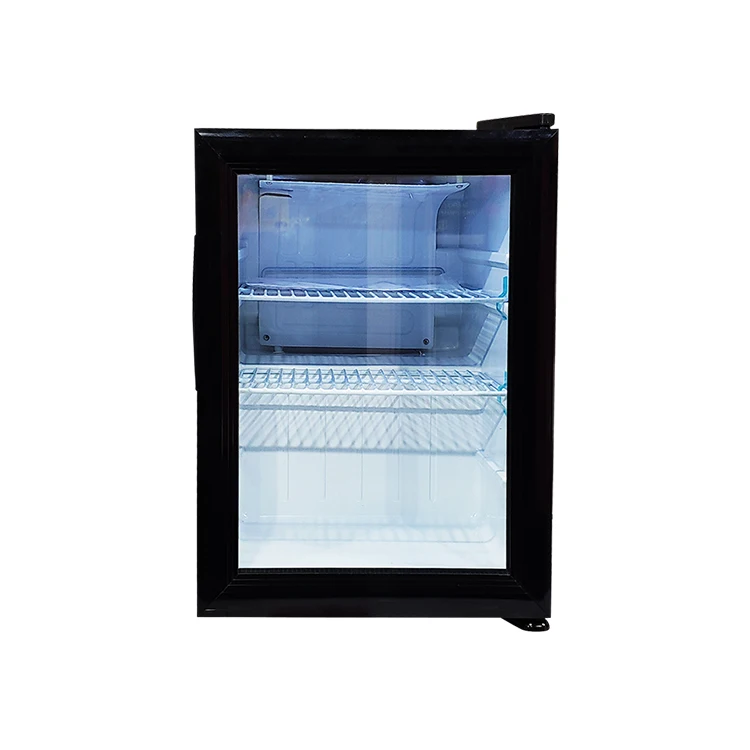 35l Glass Door Mini Bar Refrigerator With 3 Layers And Compressor Buy